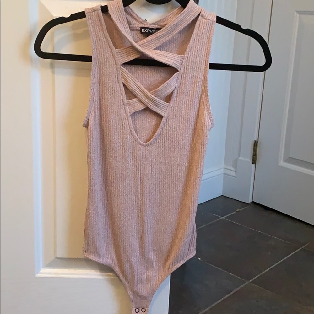 NWOT Express criss cross body suit